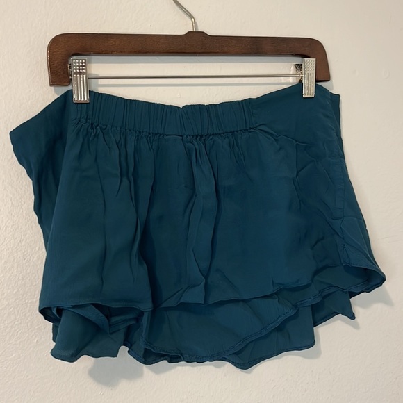 Free People Gia Two Piece Pants Set Strapless Top Teal Large NWOT - Picture 7 of 8